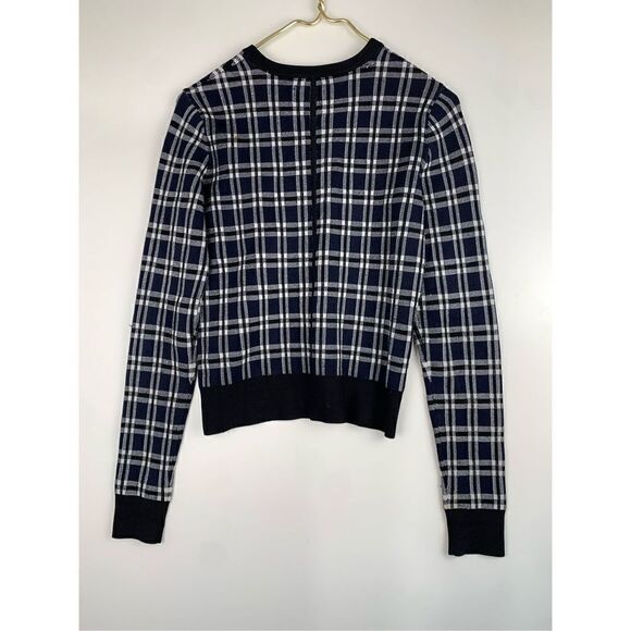 A.L.C. Synthetic Diggs Long-Sleeve Plaid Sweater Women’s Size XS - Picture 6 of 6